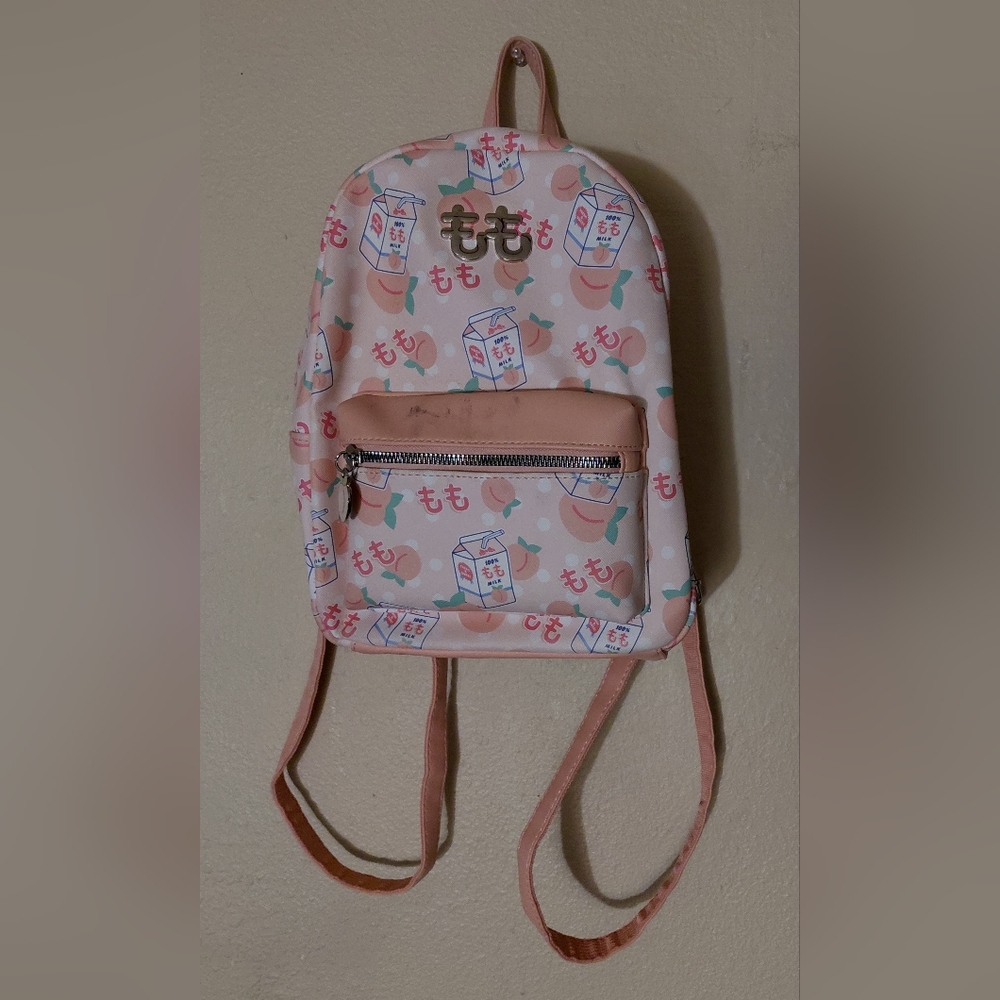 Pink Peach Hot Topic Backpack. Fair condition with some staining. 🍑
